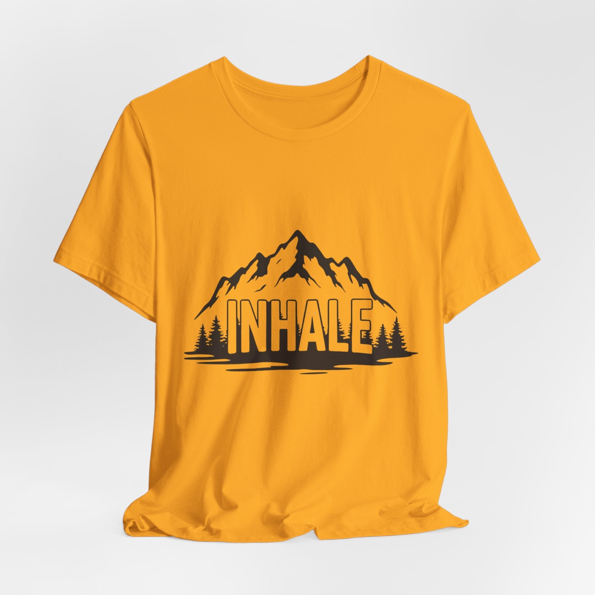 Inhale Mountains - Breathing Mountain Tee - Mindful Nature Shirt