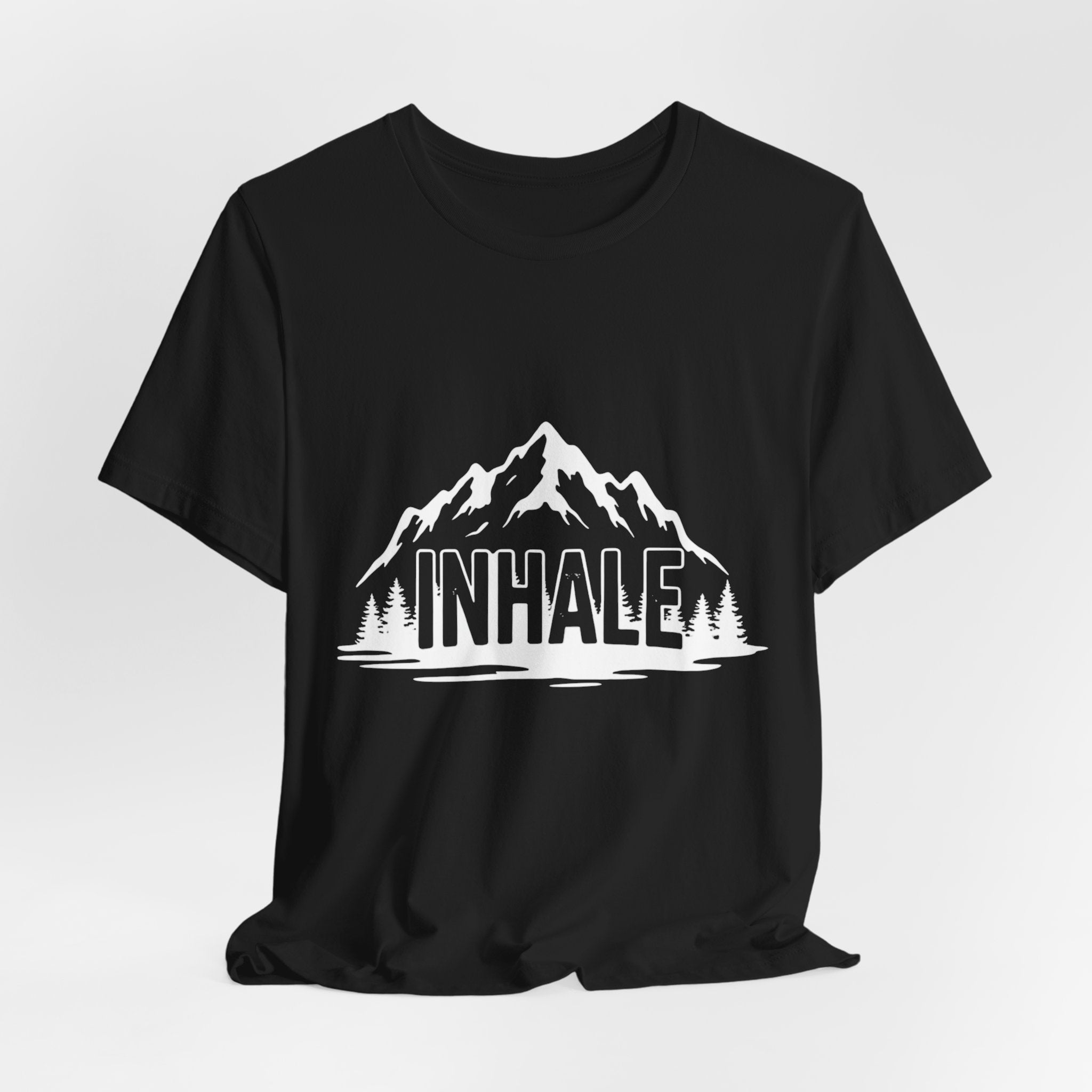Inhale Mountains - Breathing Mountain Tee - Mindful Nature Shirt