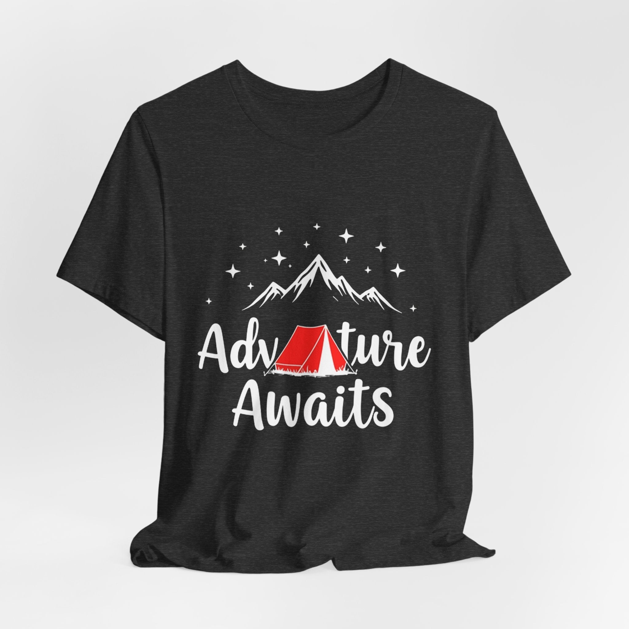 Adventure Awaits Mountain Range - Minimalist Outdoor Tee - Explorer Shirt