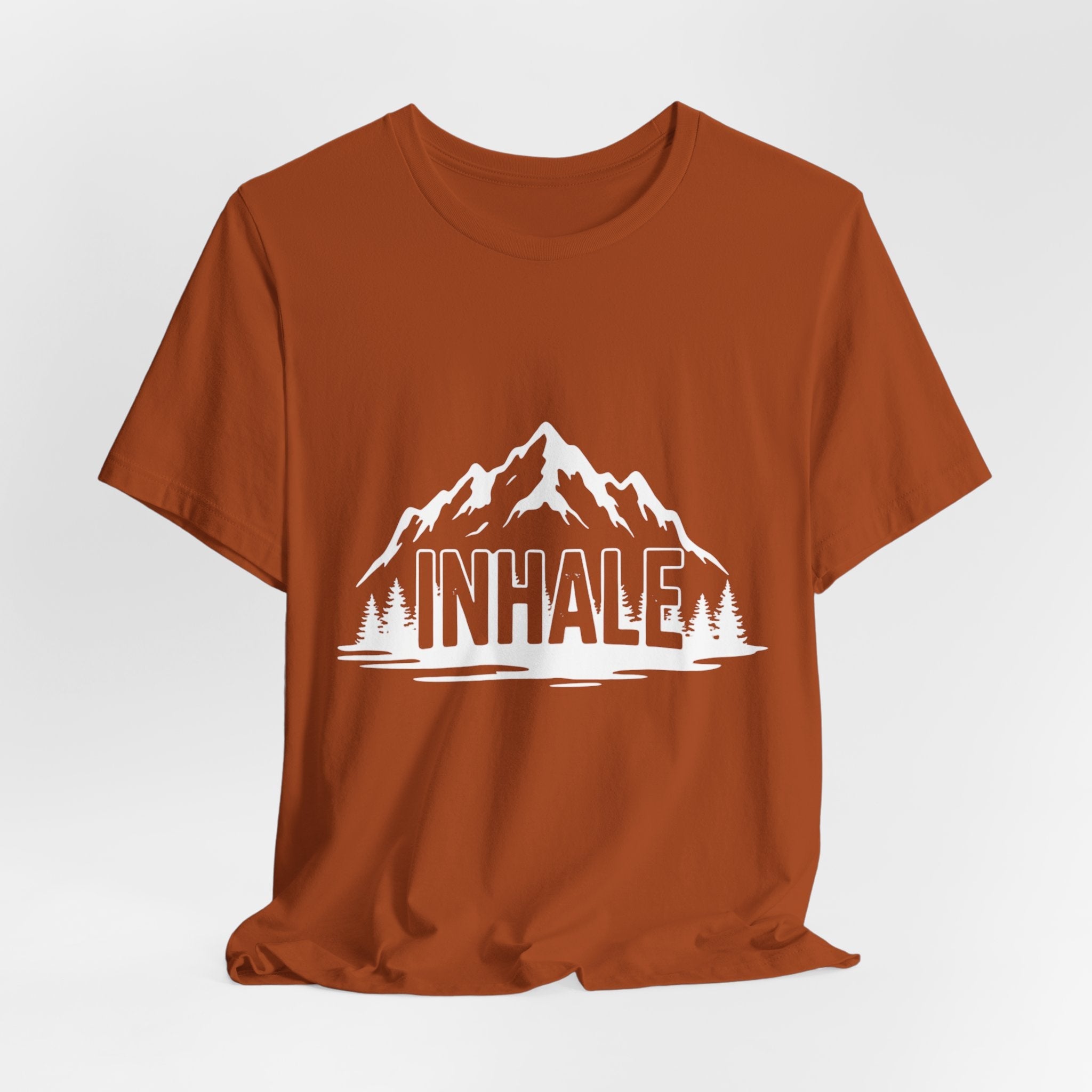 Inhale Mountains - Breathing Mountain Tee - Mindful Nature Shirt