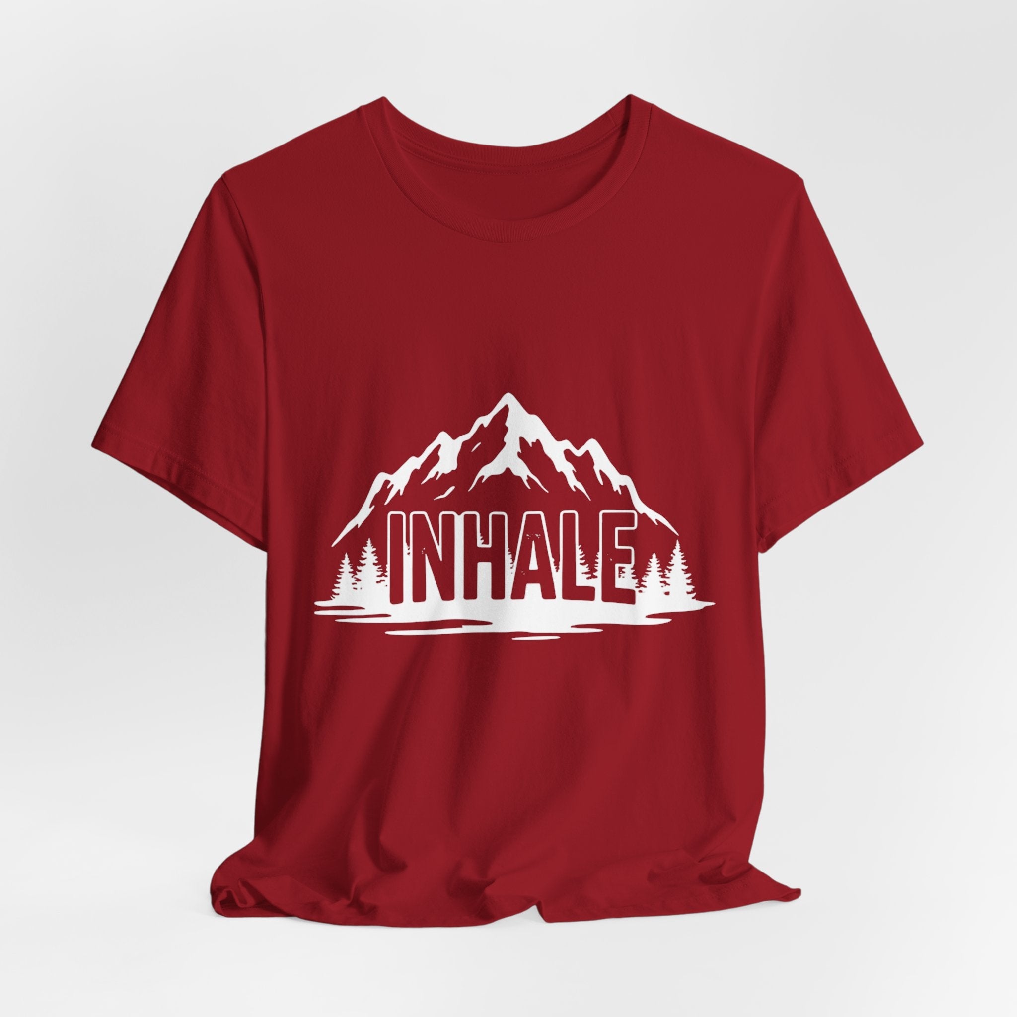 Inhale Mountains - Breathing Mountain Tee - Mindful Nature Shirt