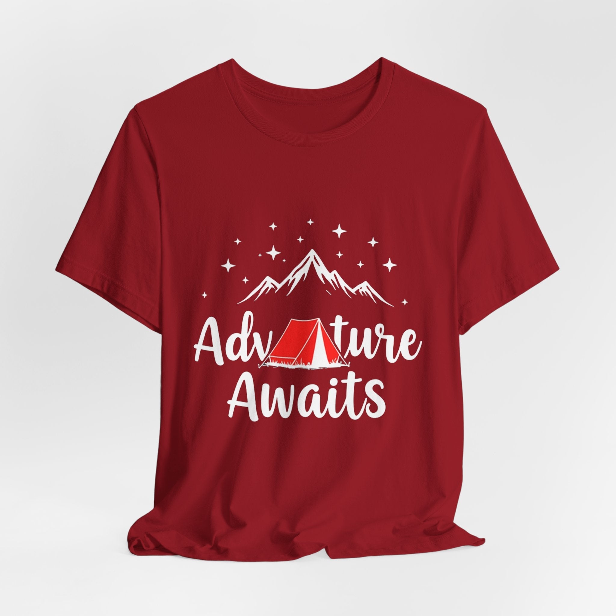 Adventure Awaits Mountain Range - Minimalist Outdoor Tee - Explorer Shirt