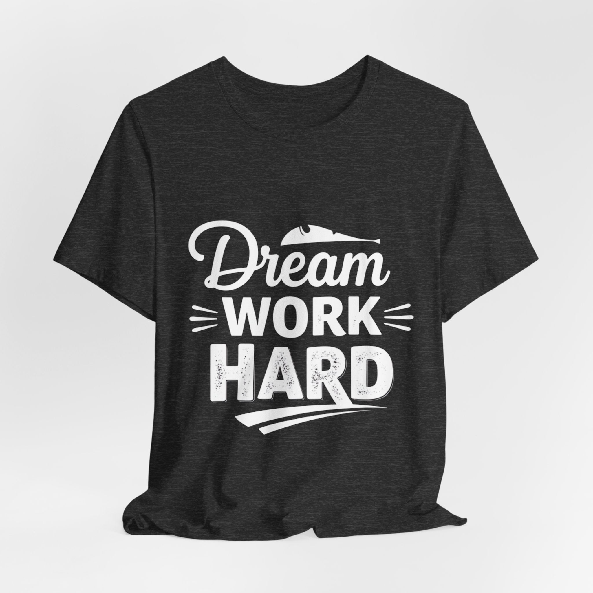 Dream Work Hard Lines - Minimalist Motivation Tee - Clean Success Shirt