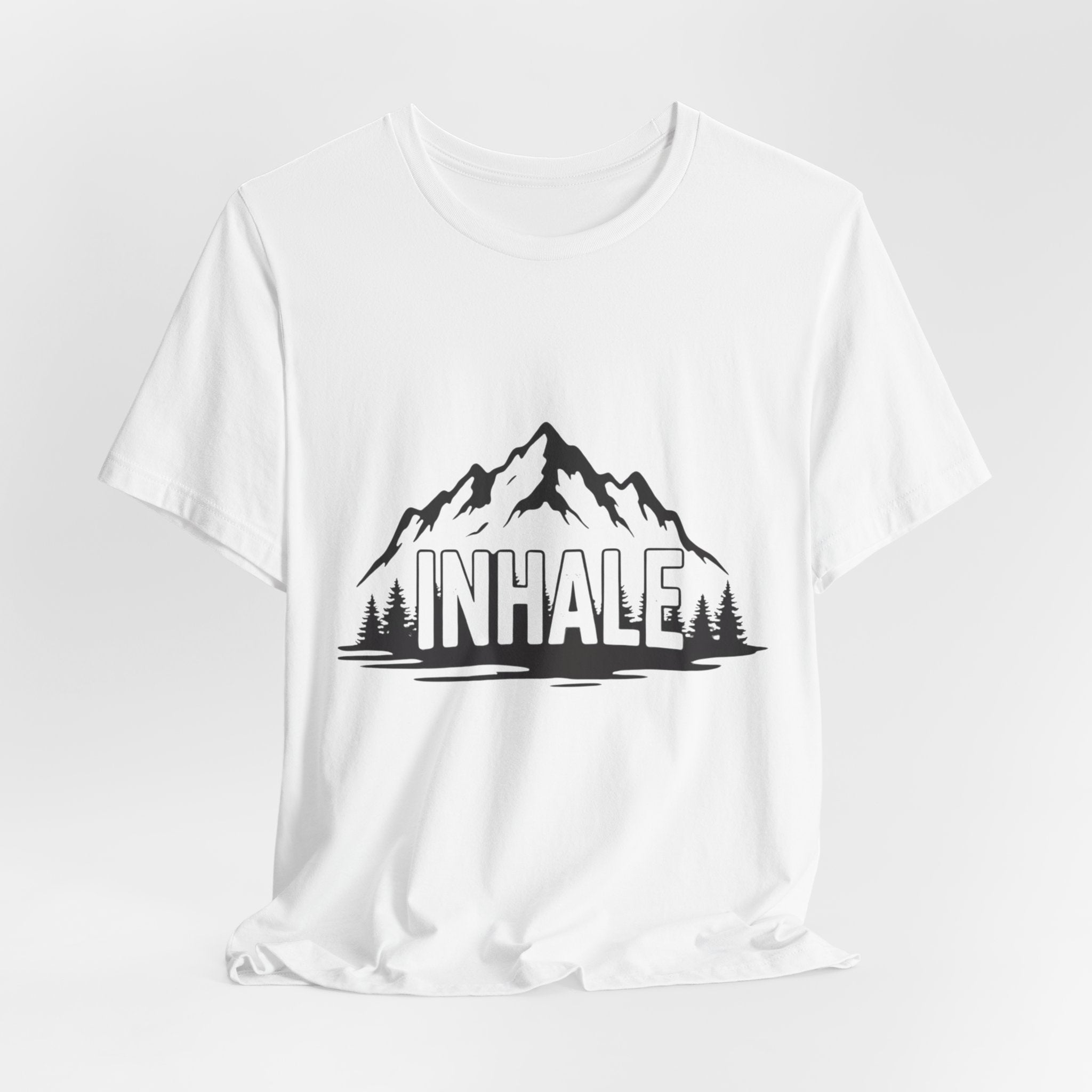 Inhale Mountains - Breathing Mountain Tee - Mindful Nature Shirt