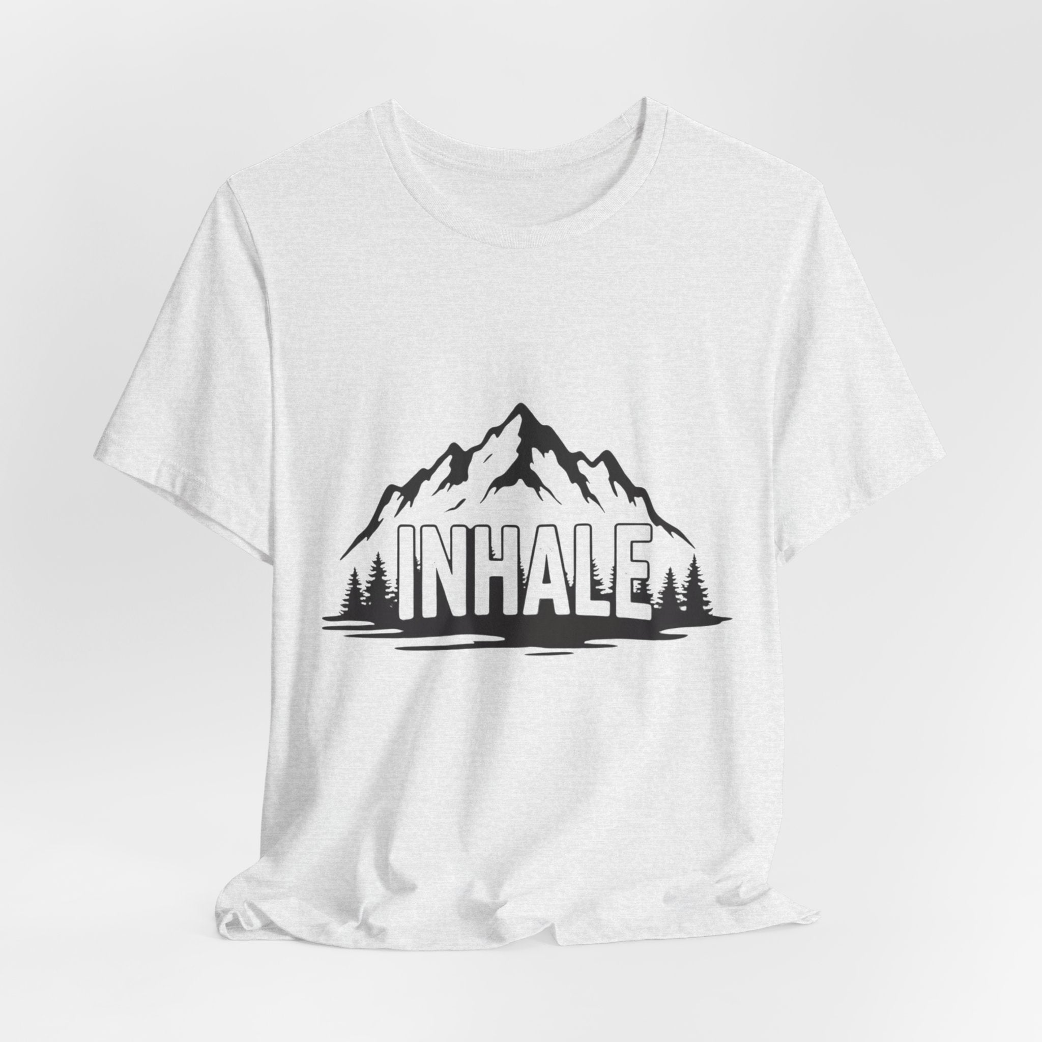 Inhale Mountains - Breathing Mountain Tee - Mindful Nature Shirt