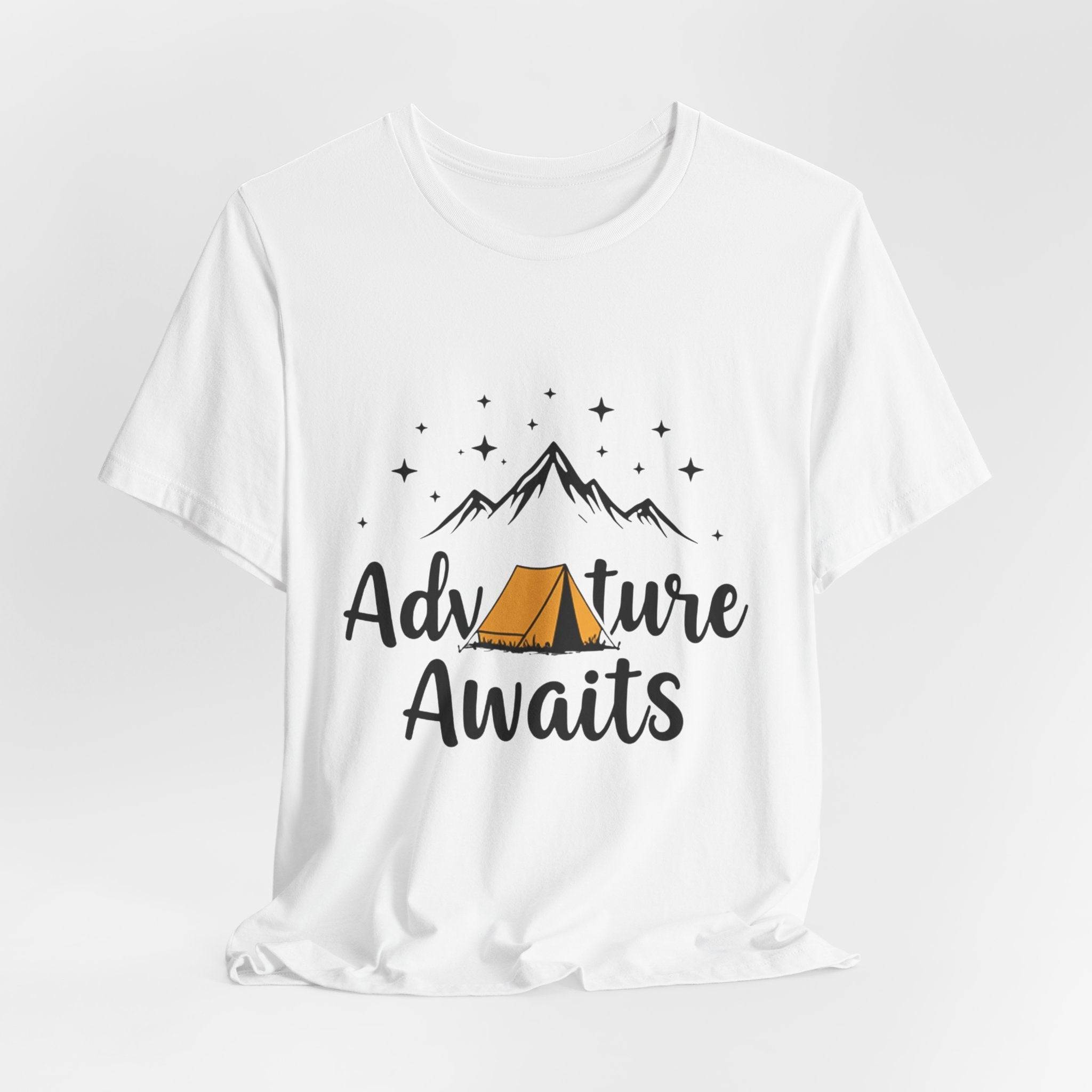 Adventure Awaits Mountain Range - Minimalist Outdoor Tee - Explorer Shirt