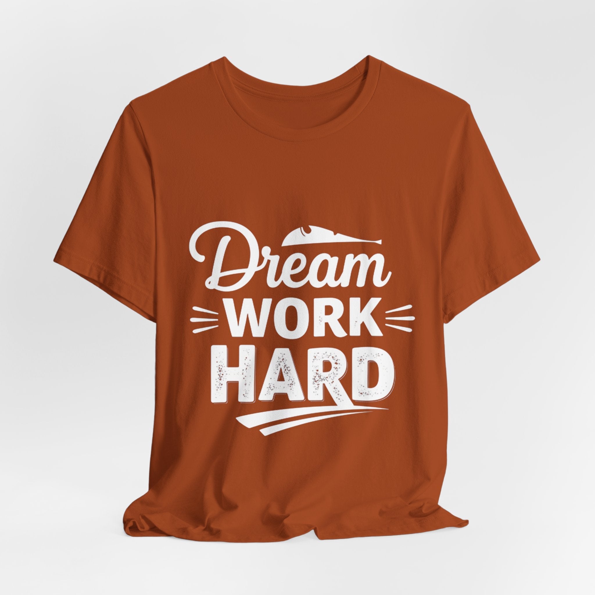 Dream Work Hard Lines - Minimalist Motivation Tee - Clean Success Shirt