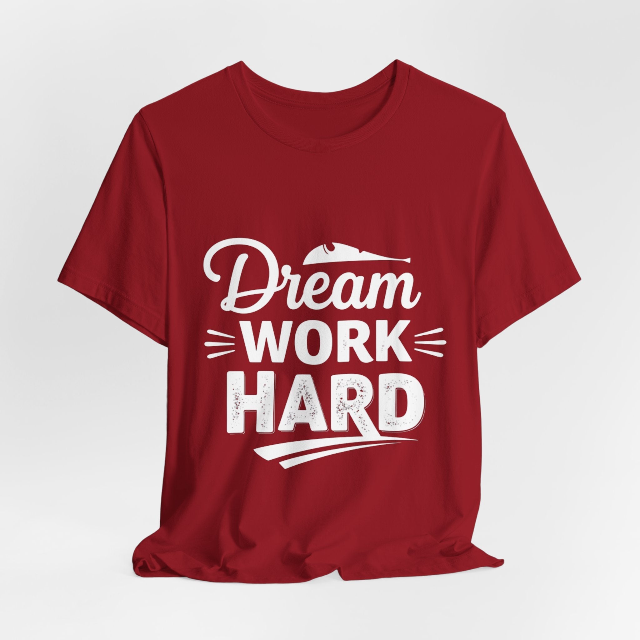 Dream Work Hard Lines - Minimalist Motivation Tee - Clean Success Shirt