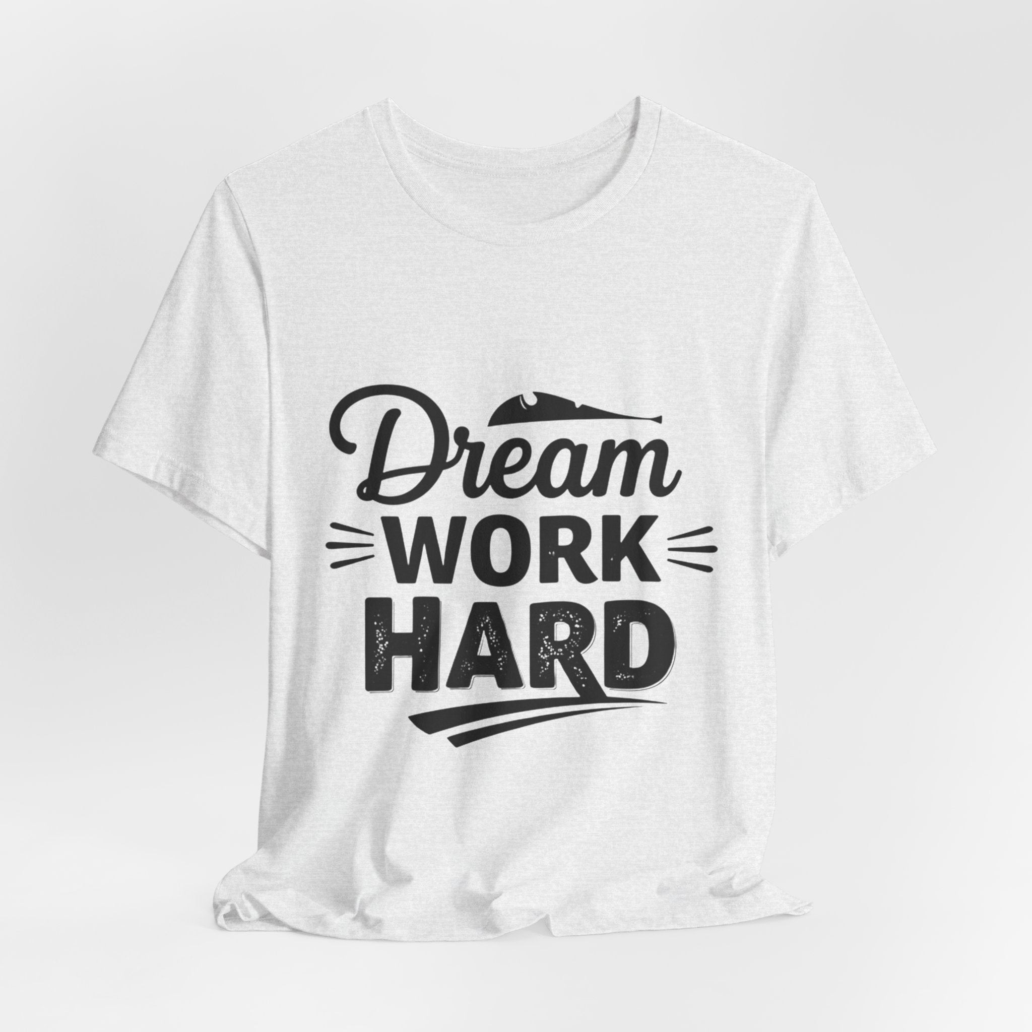 Dream Work Hard Lines - Minimalist Motivation Tee - Clean Success Shirt