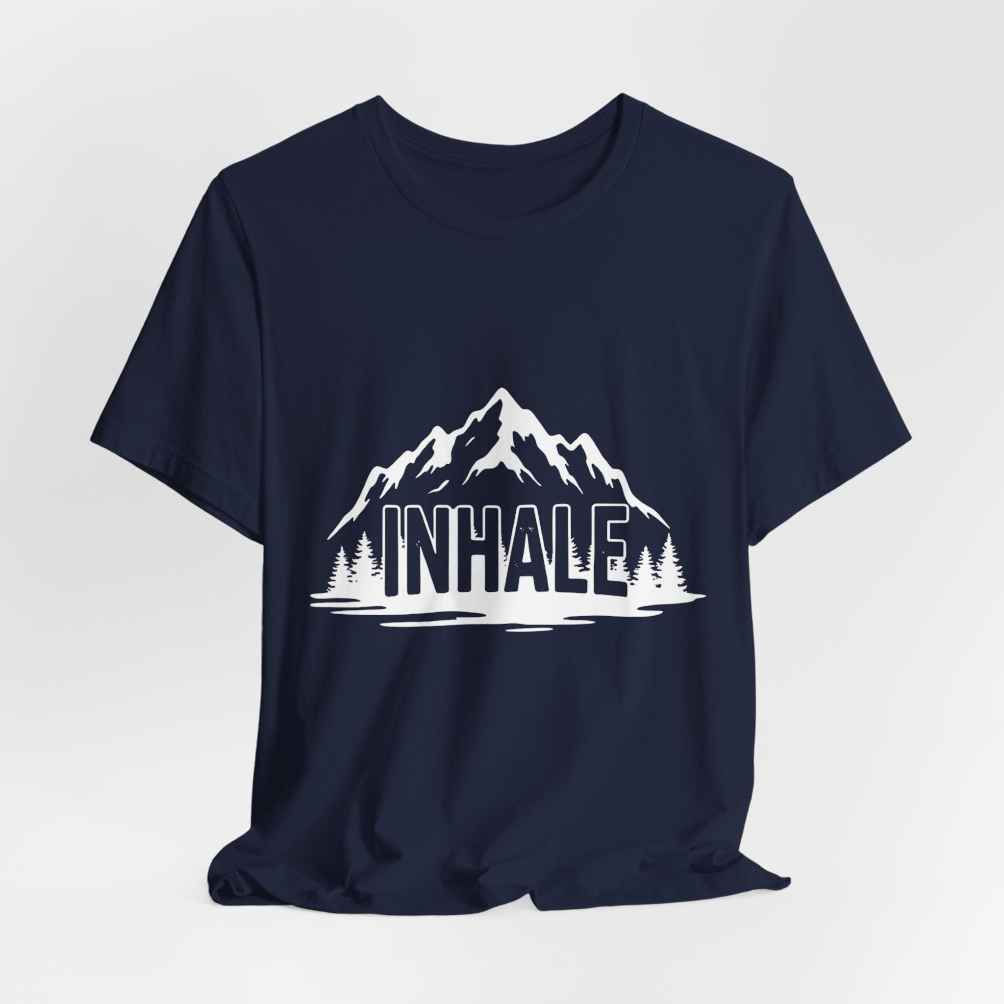Inhale Mountains - Breathing Mountain Tee - Mindful Nature Shirt